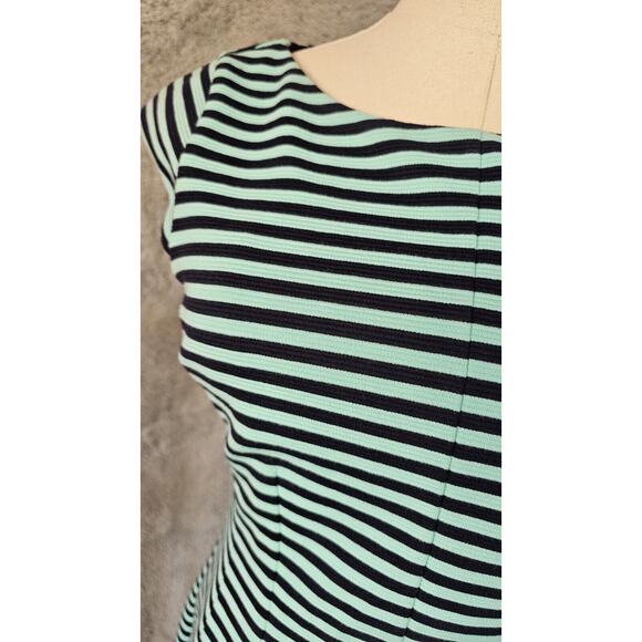 Lilly Pulitzer Briella Fit & Flare Dress in Blue Tropez Ottoman Stripe Small - Picture 2 of 4
